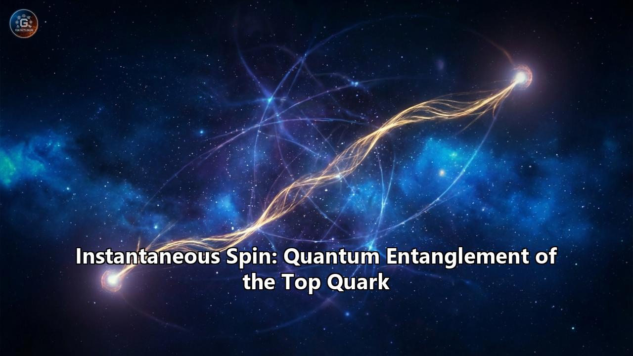 Instantaneous Spin: Quantum Entanglement of the Top Quark