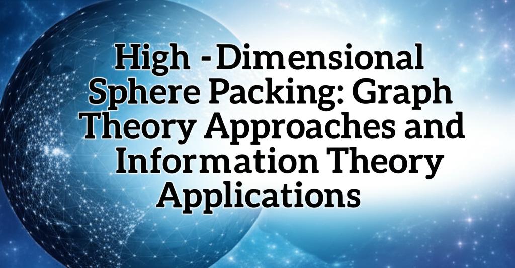High-Dimensional Sphere Packing: Graph Theory Approaches and Information Theory Applications