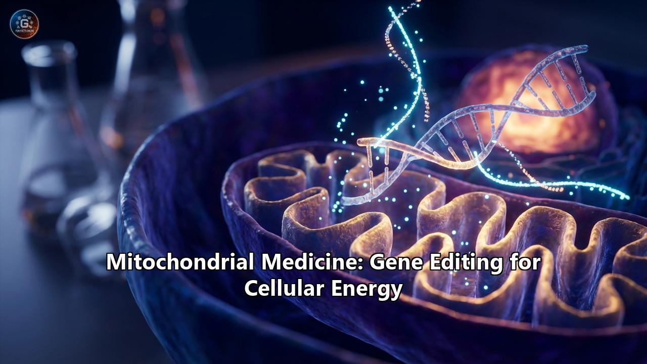 Mitochondrial Medicine: Gene Editing for Cellular Energy