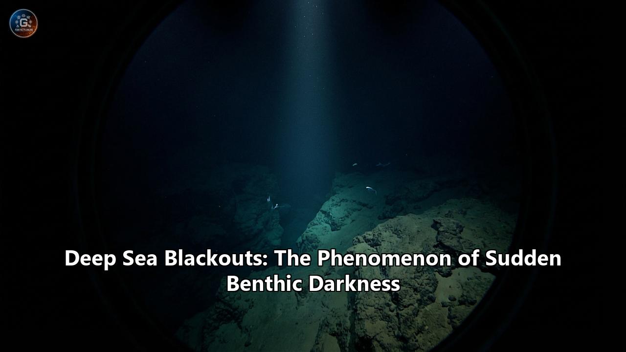 Deep Sea Blackouts: The Phenomenon of Sudden Benthic Darkness