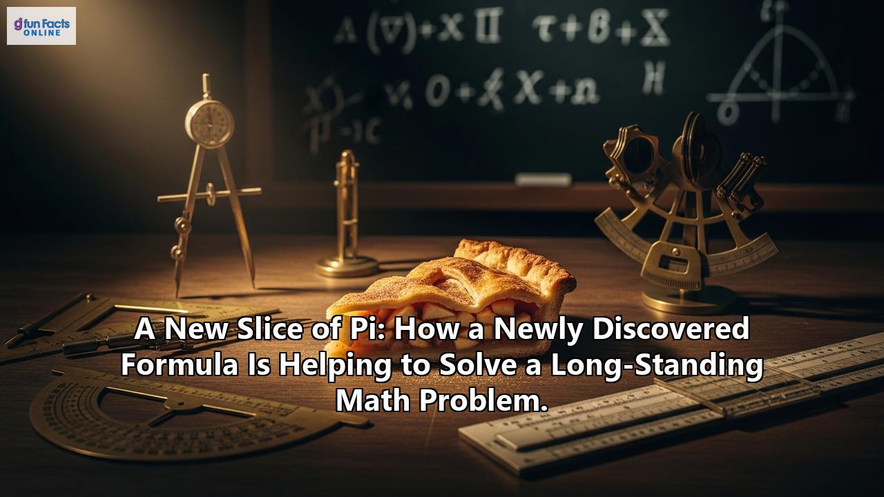 A New Slice of Pi: How a Newly Discovered Formula Is Helping to Solve a Long-Standing Math Problem.