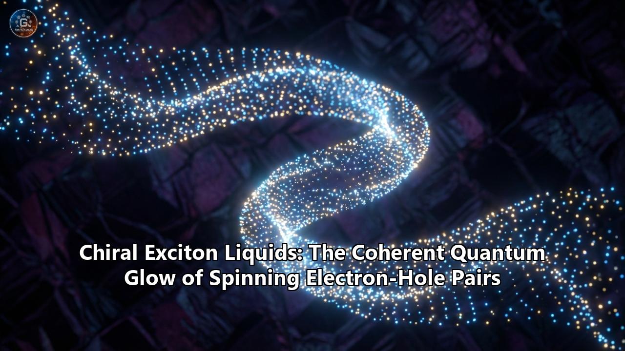 Chiral Exciton Liquids: The Coherent Quantum Glow of Spinning Electron-Hole Pairs
