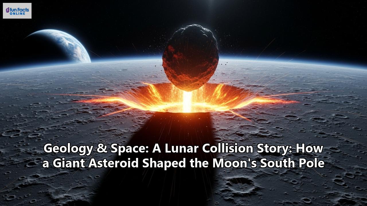 Geology & Space: A Lunar Collision Story: How a Giant Asteroid Shaped the Moon's South Pole