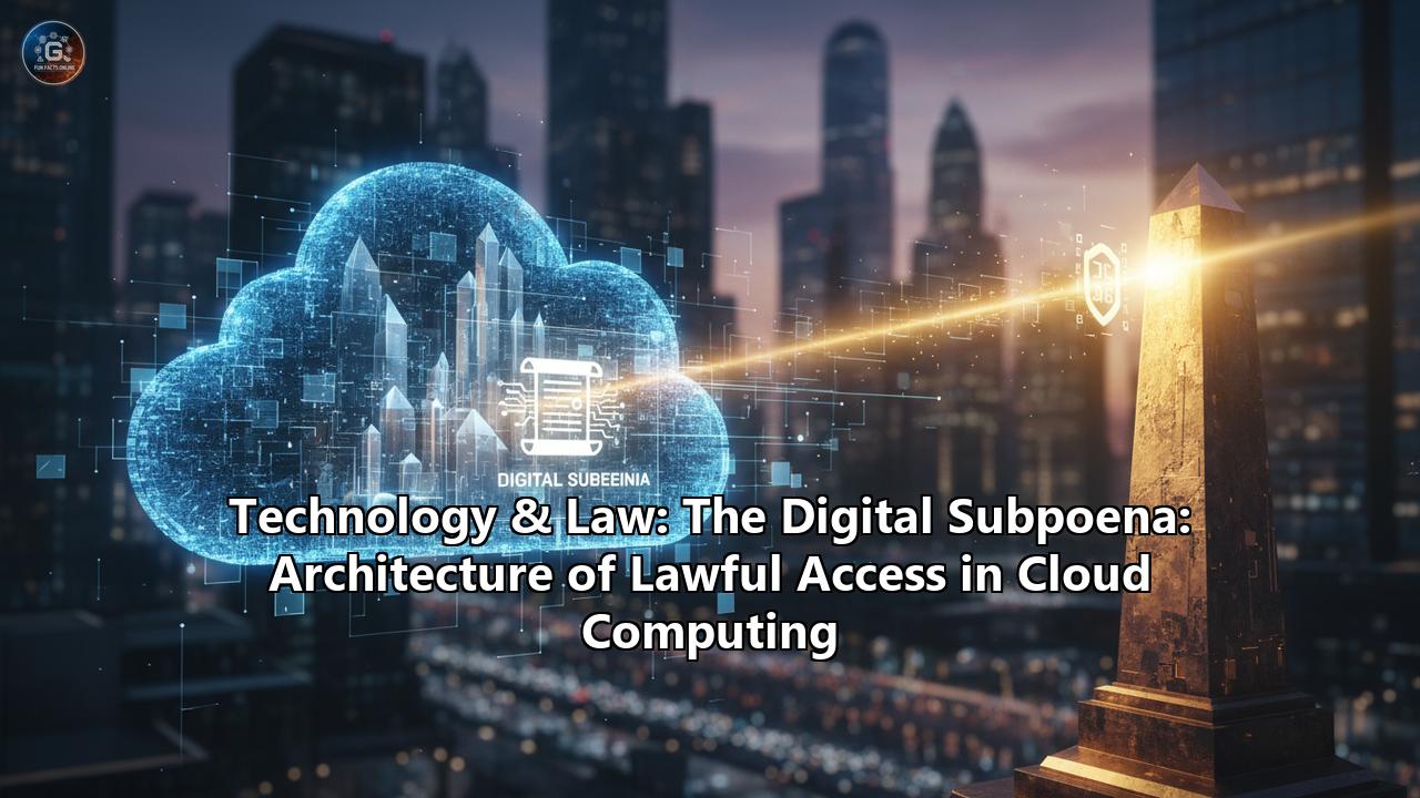 Technology & Law: The Digital Subpoena: Architecture of Lawful Access in Cloud Computing
