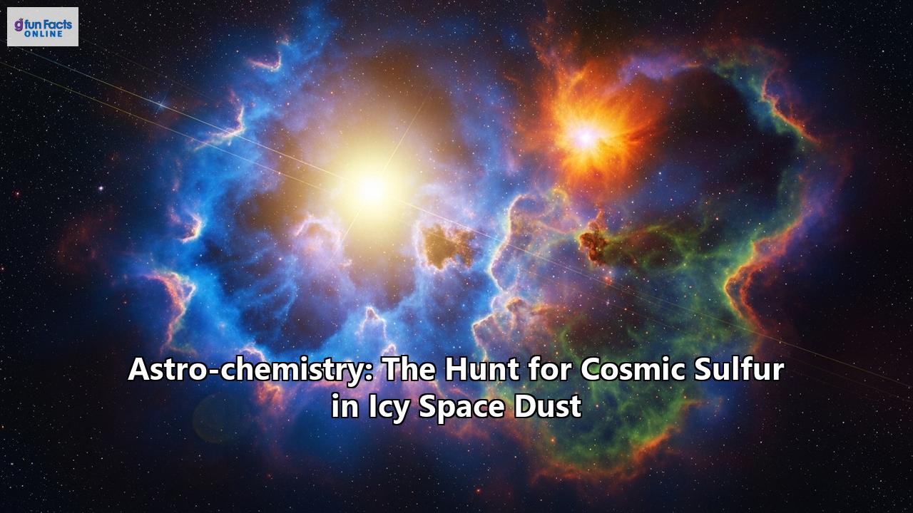 Astro-chemistry: The Hunt for Cosmic Sulfur in Icy Space Dust