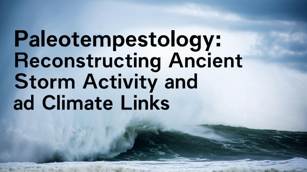 Paleotempestology: Reconstructing Ancient Storm Activity and Climate Links