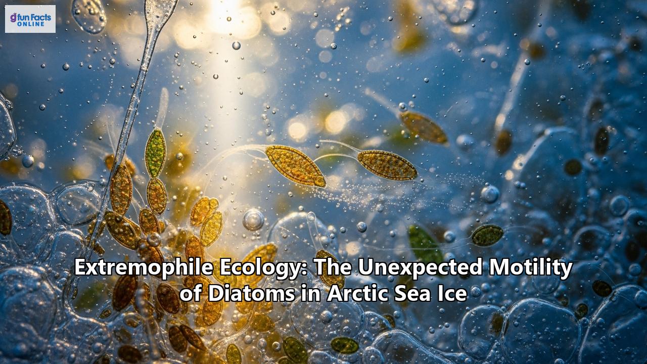 Extremophile Ecology: The Unexpected Motility of Diatoms in Arctic Sea Ice