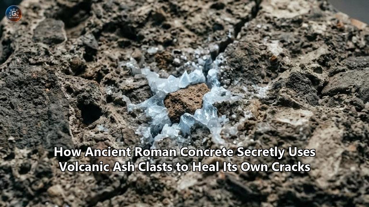 How Ancient Roman Concrete Secretly Uses Volcanic Ash Clasts to Heal Its Own Cracks