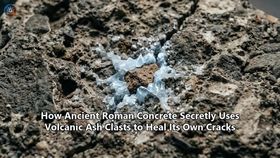 How Ancient Roman Concrete Secretly Uses Volcanic Ash Clasts to Heal Its Own Cracks