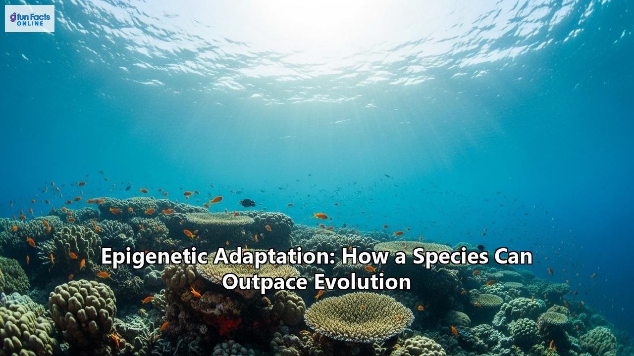 Epigenetic Adaptation: How a Species Can Outpace Evolution
