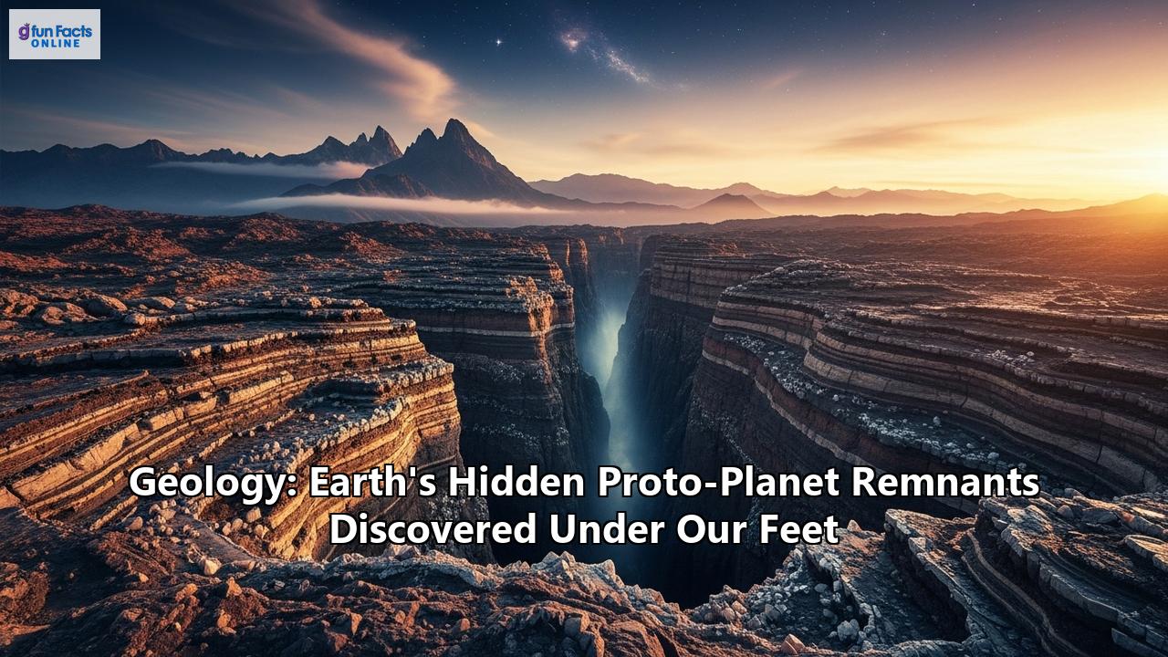 Geology: Earth's Hidden Proto-Planet Remnants Discovered Under Our Feet
