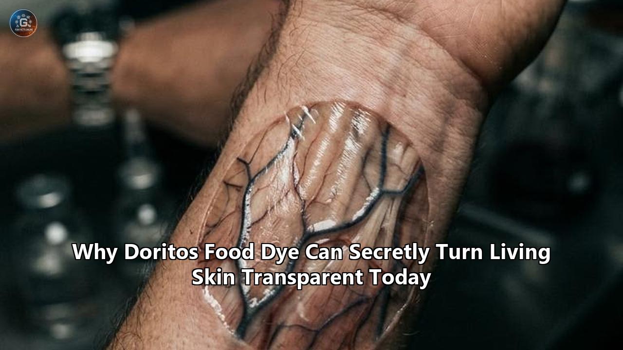 Why Doritos Food Dye Can Secretly Turn Living Skin Transparent Today