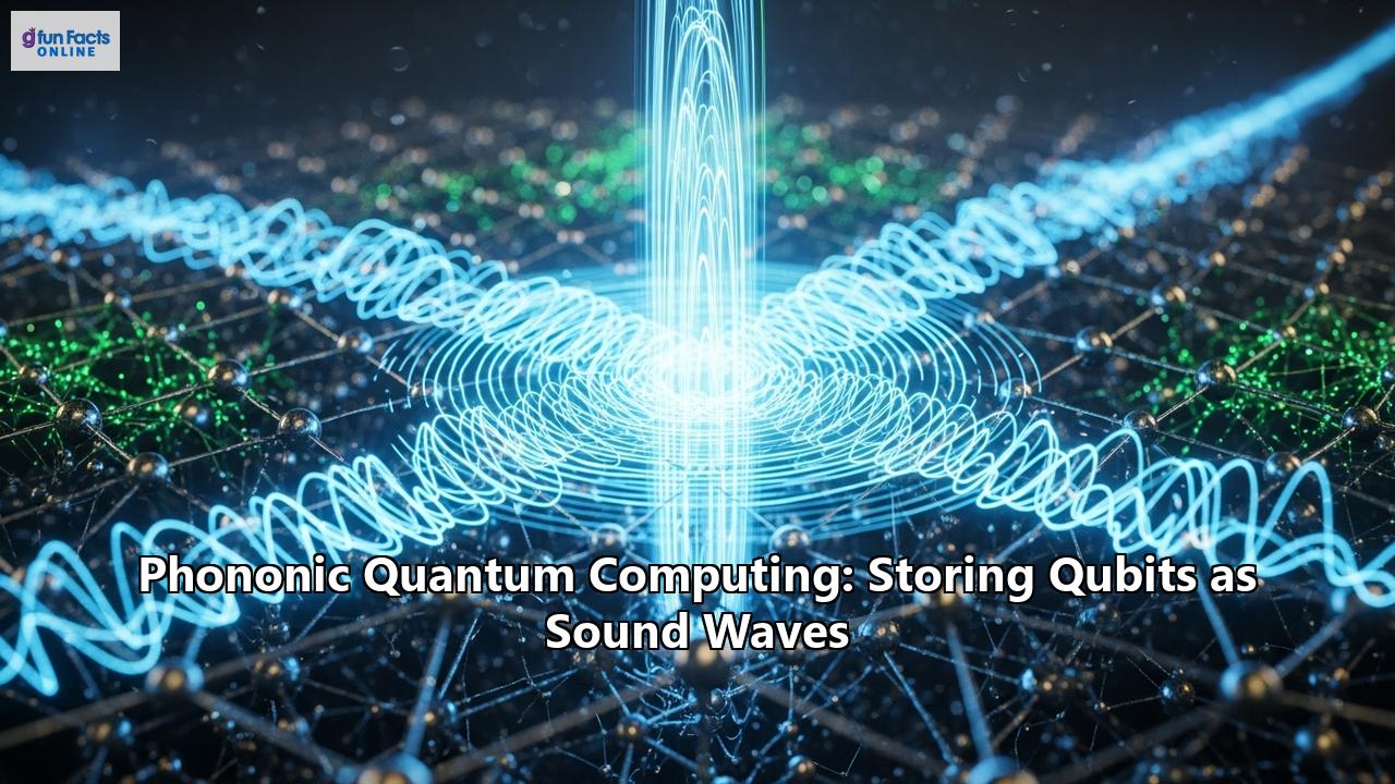 Phononic Quantum Computing: Storing Qubits as Sound Waves