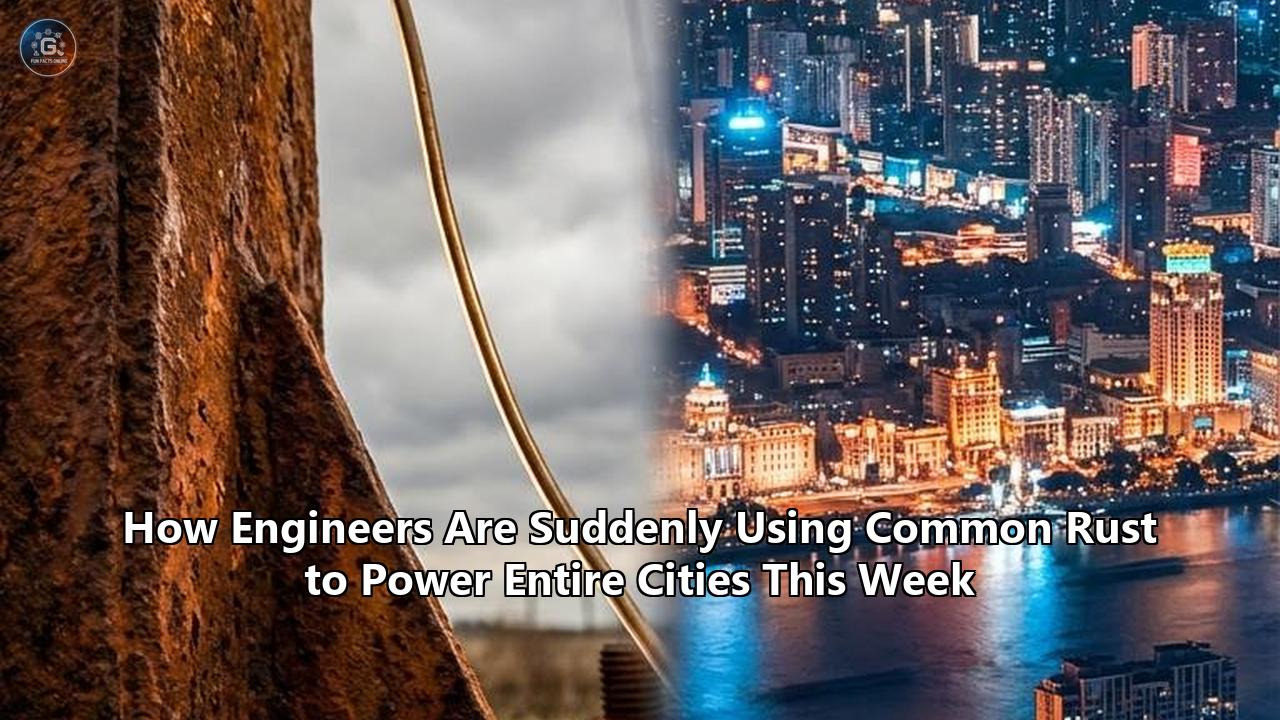 How Engineers Are Suddenly Using Common Rust to Power Entire Cities This Week