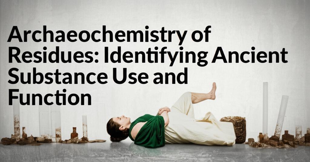 Archaeochemistry of Residues: Identifying Ancient Substance Use and Function