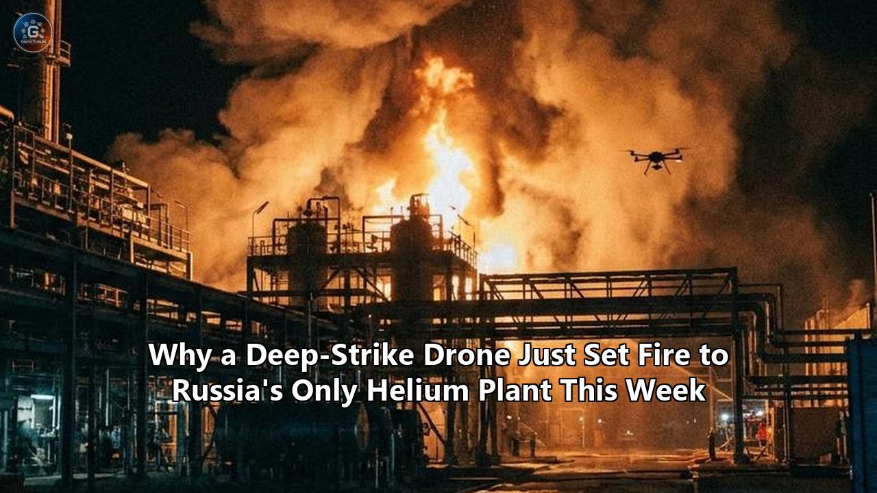 Why a Deep-Strike Drone Just Set Fire to Russia's Only Helium Plant This Week