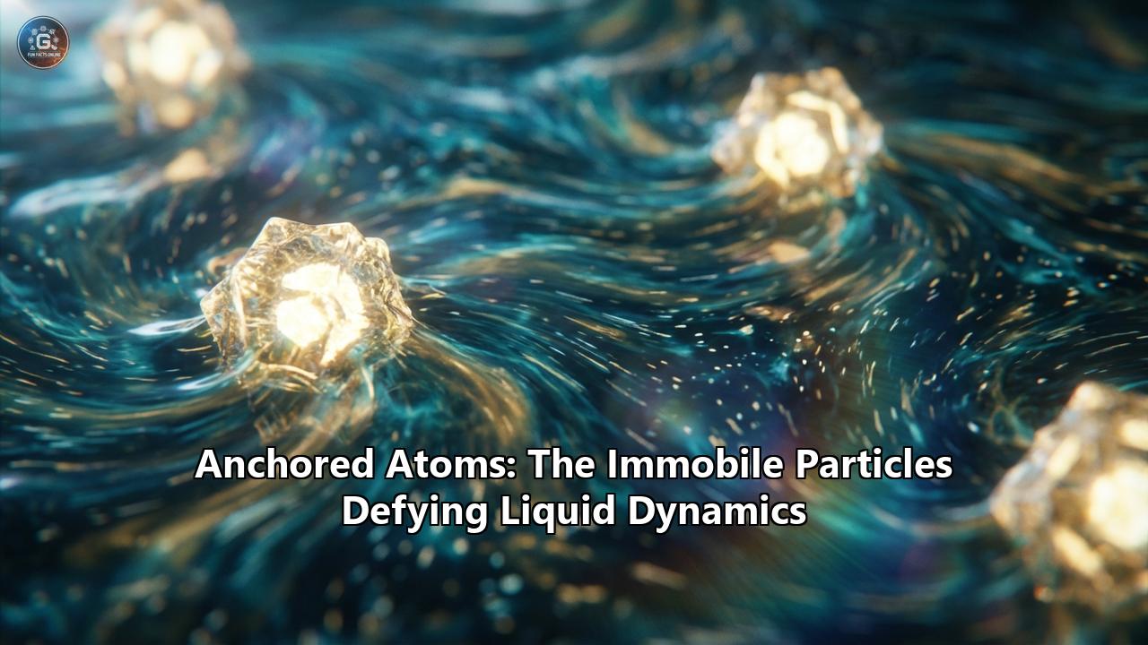 Anchored Atoms: The Immobile Particles Defying Liquid Dynamics