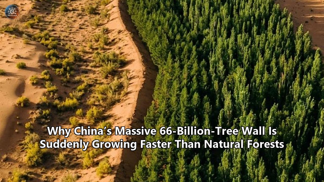 Why China’s Massive 66-Billion-Tree Wall Is Suddenly Growing Faster Than Natural Forests
