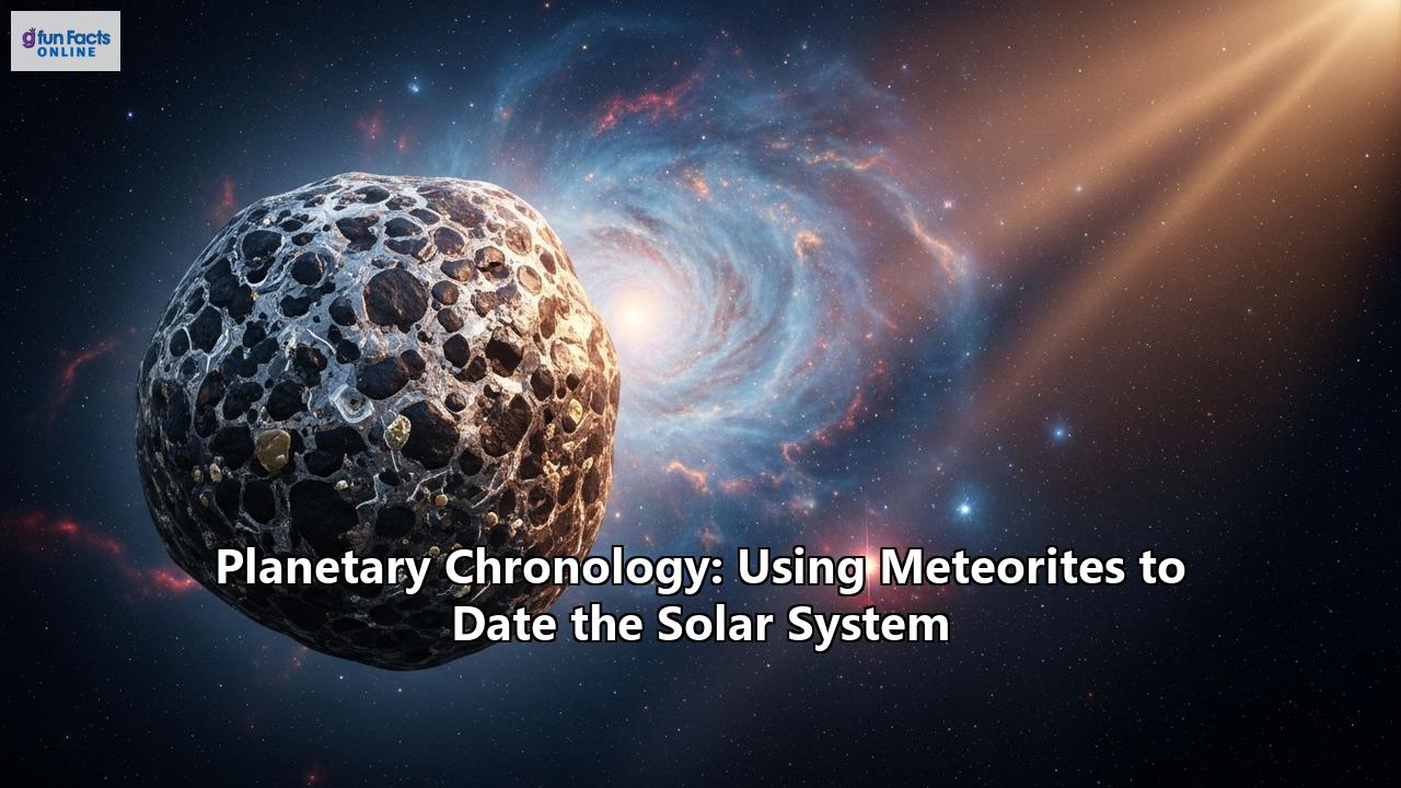 Planetary Chronology: Using Meteorites to Date the Solar System