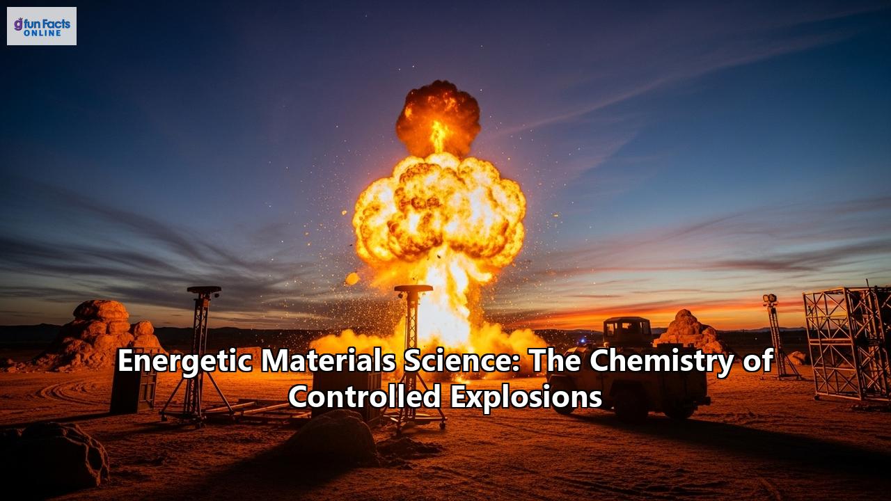 Energetic Materials Science: The Chemistry of Controlled Explosions