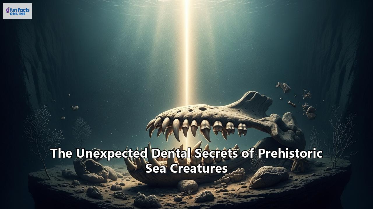 The Unexpected Dental Secrets of Prehistoric Sea Creatures