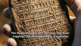 The Newly Deciphered 2,000-Year-Old 'Text-Copying' Clay Matrix Found in Kazakhstan