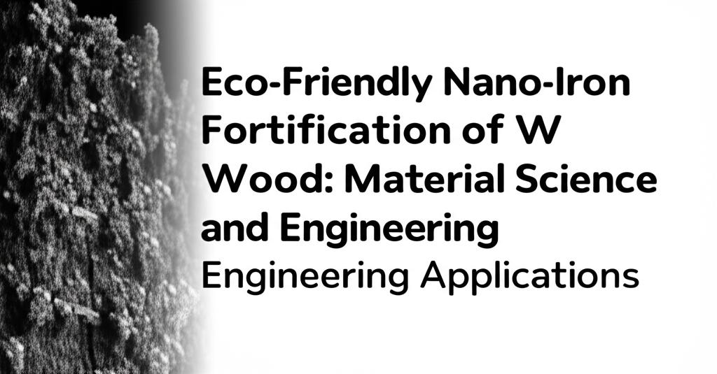 Eco-Friendly Nano-Iron Fortification of Wood: Material Science and Engineering Applications