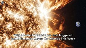 Why a Powerful Solar Flare Just Triggered Radio Blackouts Across the Atlantic This Week
