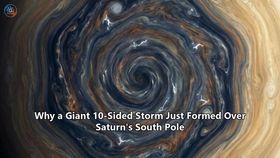 Why a Giant 10-Sided Storm Just Formed Over Saturn's South Pole