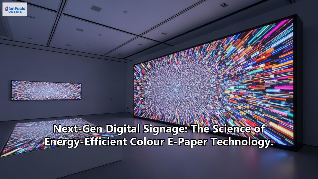 Next-Gen Digital Signage: The Science of Energy-Efficient Colour E-Paper Technology.