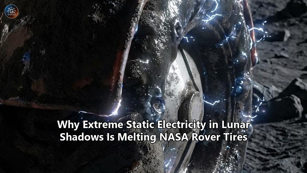 Why Extreme Static Electricity in Lunar Shadows Is Melting NASA Rover Tires