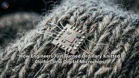 How Engineers Just Turned Ordinary Knitted Clothes Into Digital Microchips