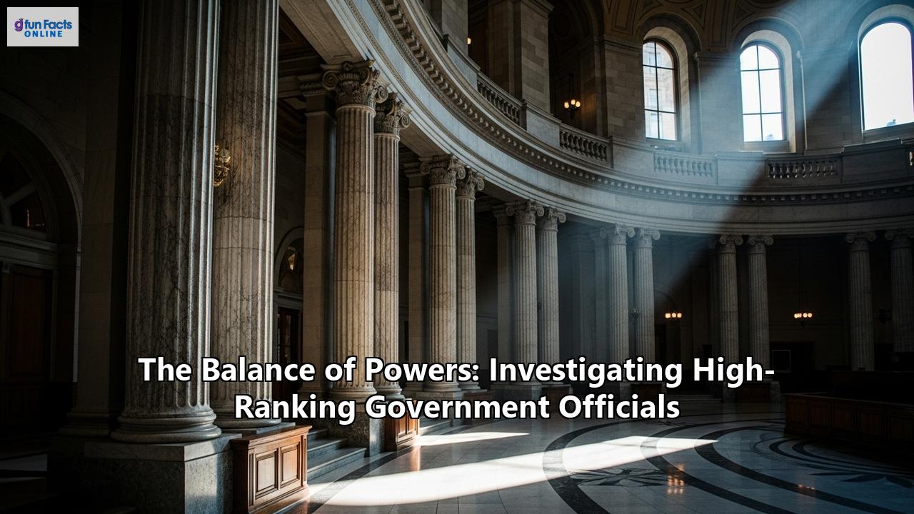 The Balance of Powers: Investigating High-Ranking Government Officials