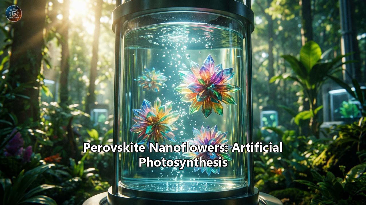 Perovskite Nanoflowers: Artificial Photosynthesis