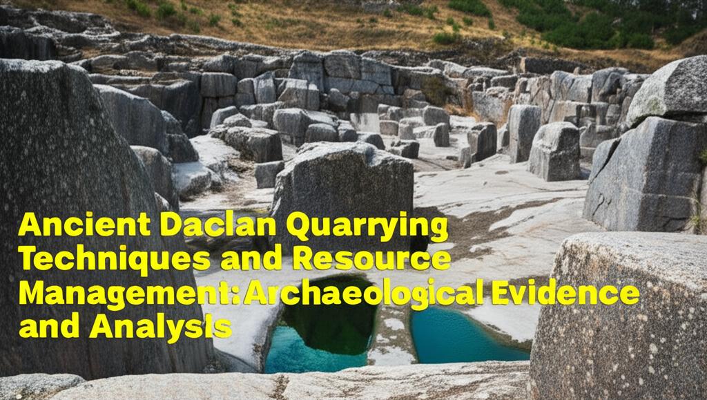 Ancient Dacian Quarrying Techniques and Resource Management: Archaeological Evidence and Analysis
