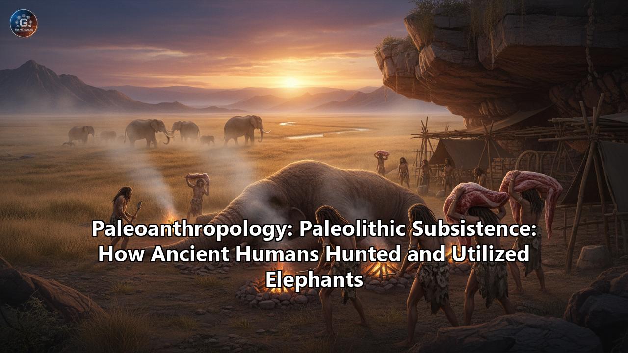 Paleoanthropology: Paleolithic Subsistence: How Ancient Humans Hunted and Utilized Elephants