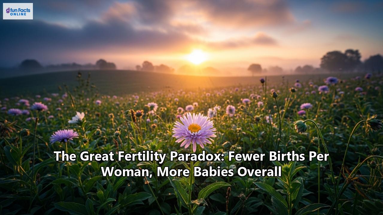 The Great Fertility Paradox: Fewer Births Per Woman, More Babies Overall
