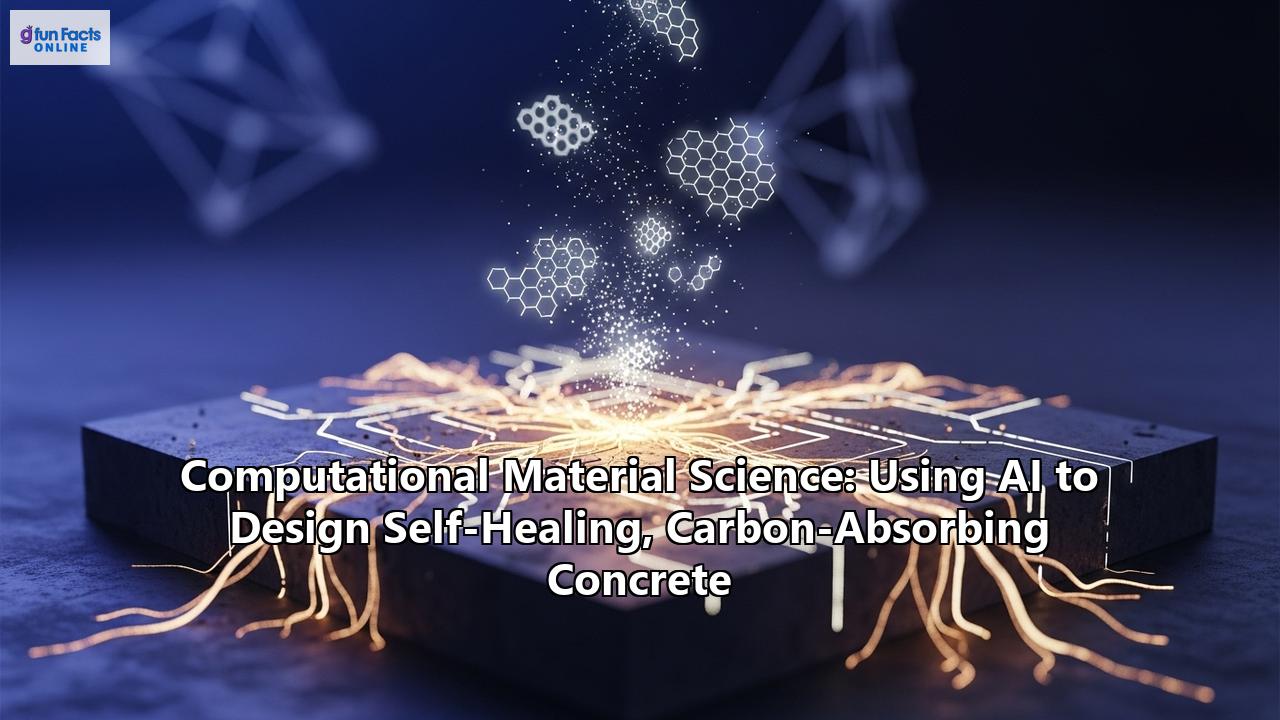 Computational Material Science: Using AI to Design Self-Healing, Carbon-Absorbing Concrete