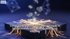 Computational Material Science: Using AI to Design Self-Healing, Carbon-Absorbing Concrete