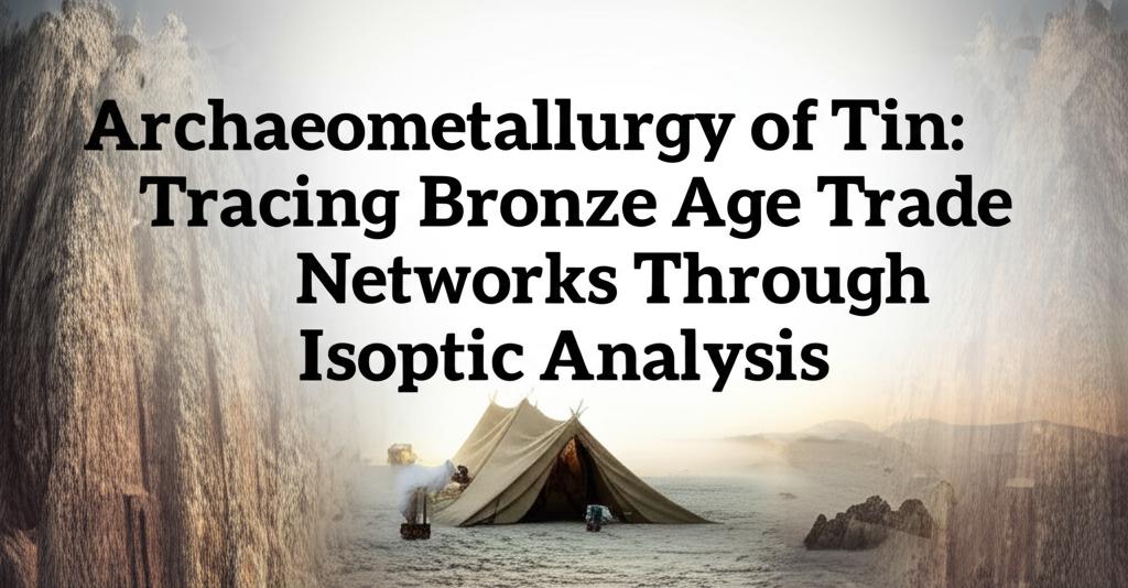 Archaeometallurgy of Tin: Tracing Bronze Age Trade Networks Through Isotopic Analysis