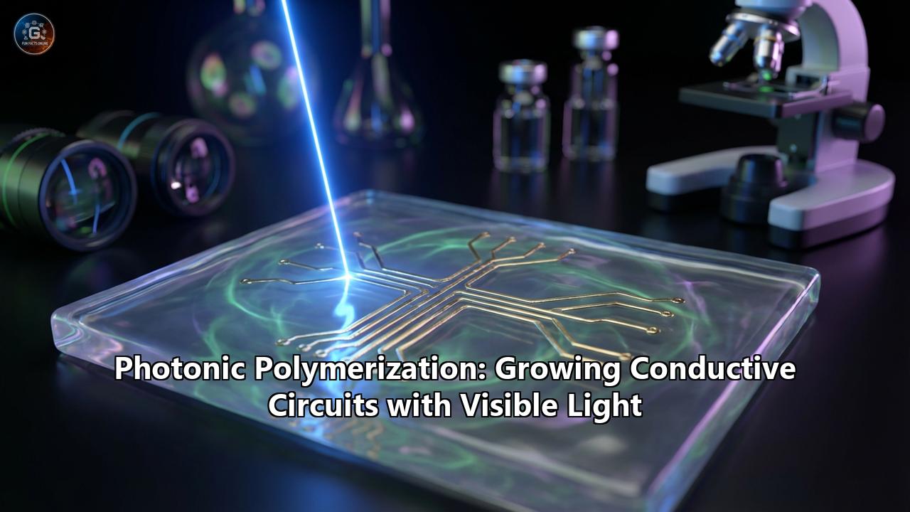 Photonic Polymerization: Growing Conductive Circuits with Visible Light