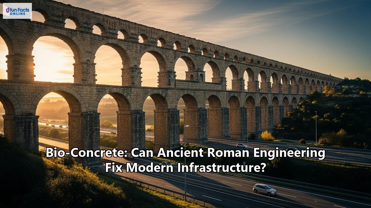 Bio-Concrete: Can Ancient Roman Engineering Fix Modern Infrastructure?
