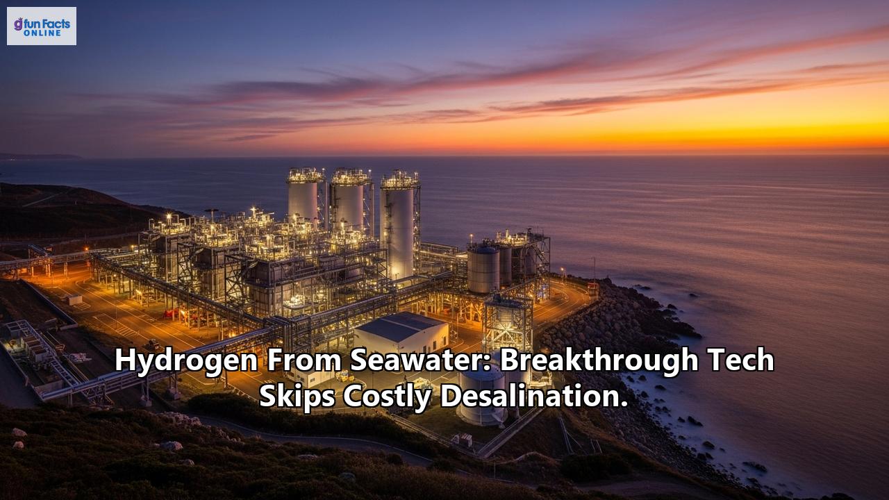 Hydrogen From Seawater: Breakthrough Tech Skips Costly Desalination.