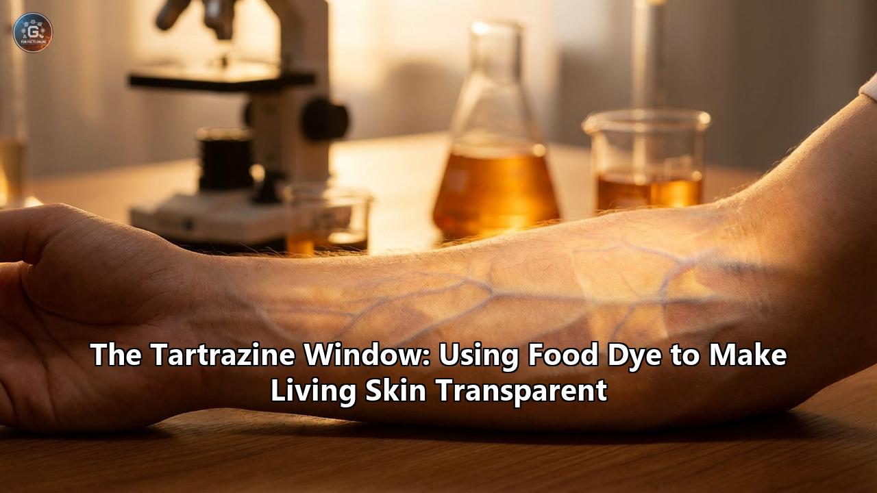 The Tartrazine Window: Using Food Dye to Make Living Skin Transparent