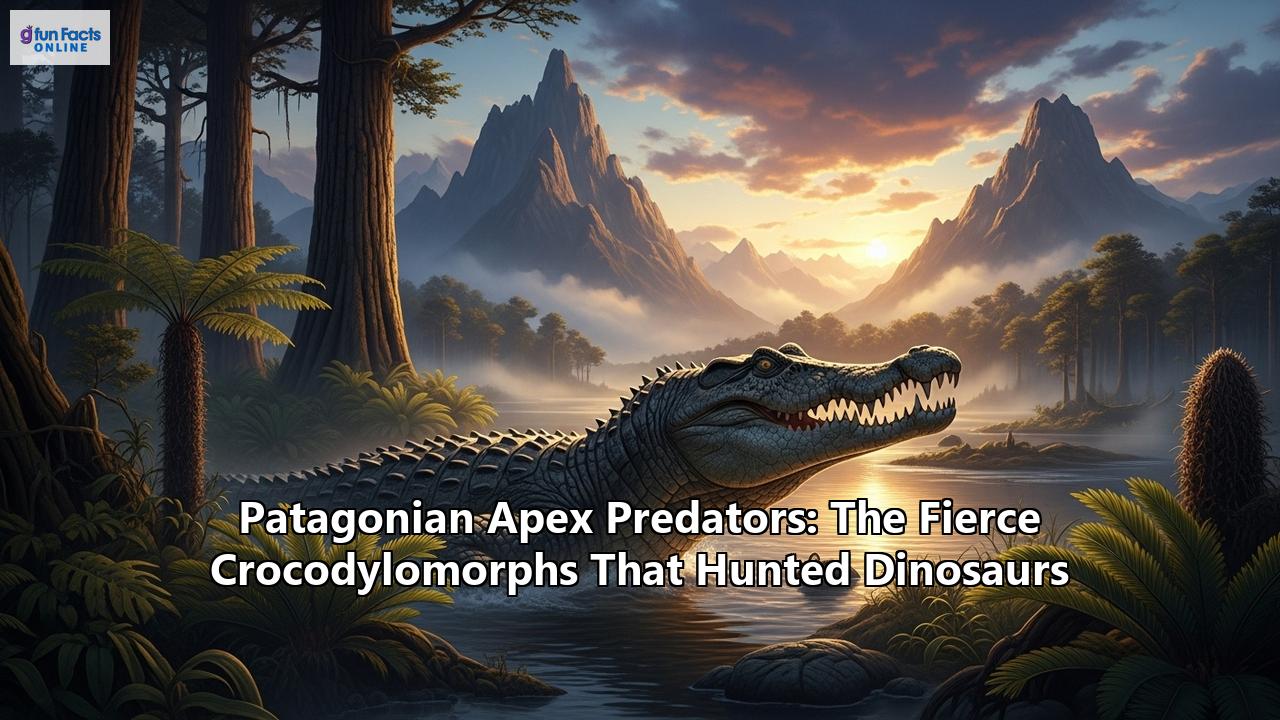 Patagonian Apex Predators: The Fierce Crocodylomorphs That Hunted Dinosaurs