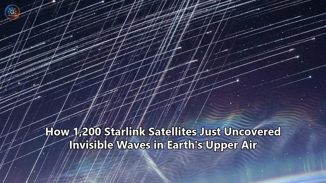 How 1,200 Starlink Satellites Just Uncovered Invisible Waves in Earth's Upper Air