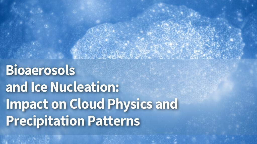 Bioaerosols and Ice Nucleation: Impact on Cloud Physics and Precipitation Patterns