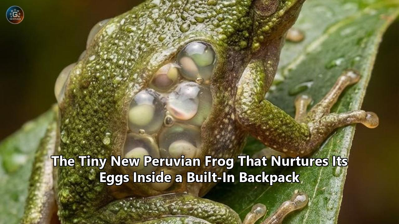 The Tiny New Peruvian Frog That Nurtures Its Eggs Inside a Built-In Backpack