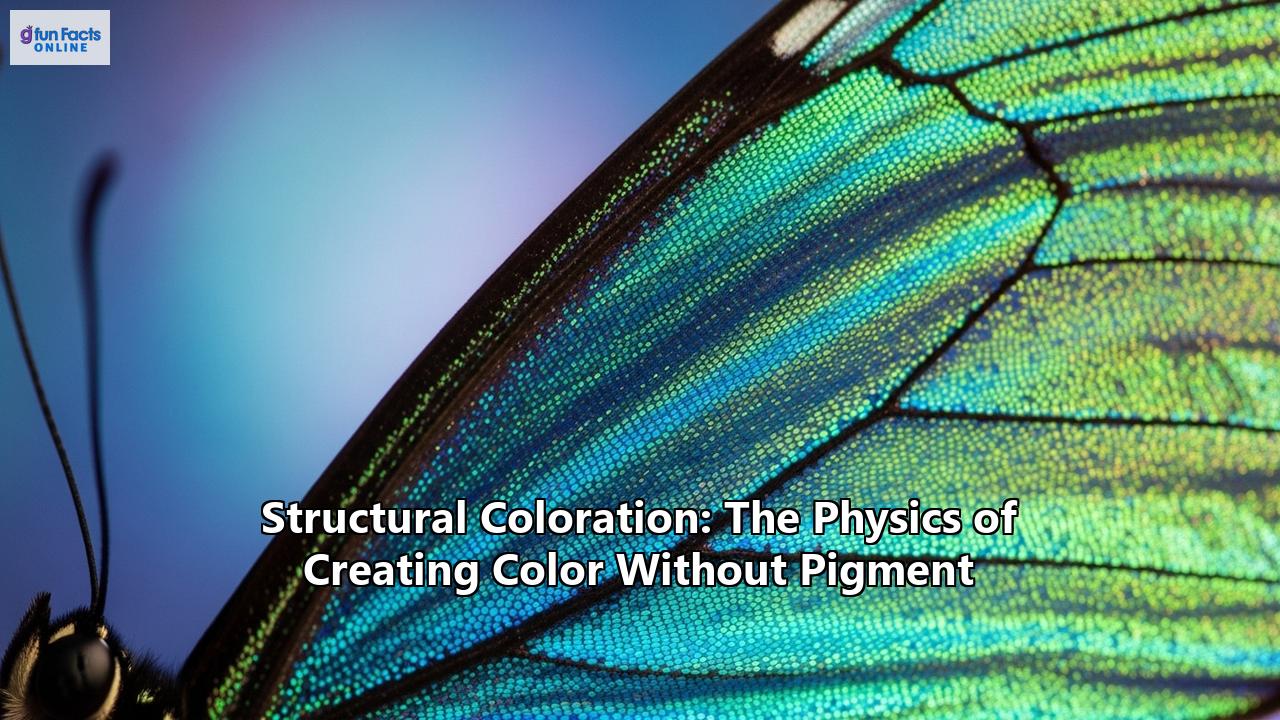 Structural Coloration: The Physics of Creating Color Without Pigment