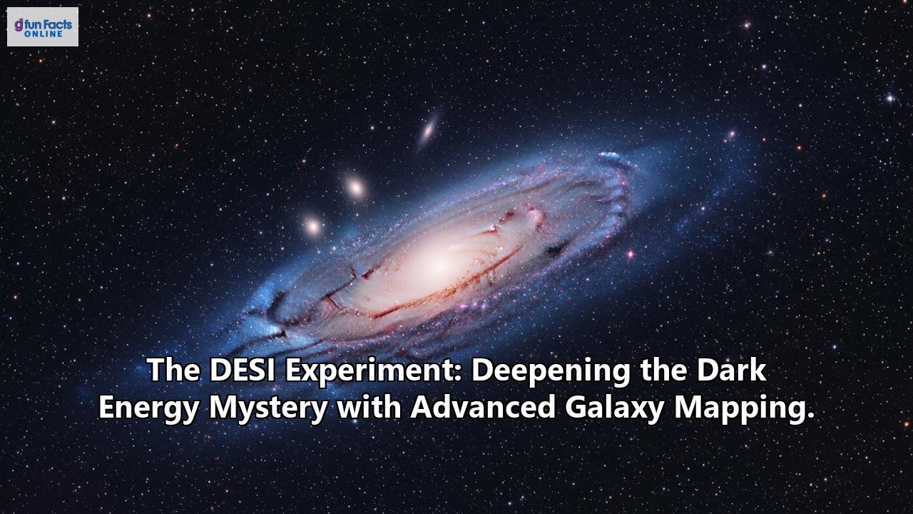 The DESI Experiment: Deepening the Dark Energy Mystery with Advanced Galaxy Mapping.